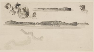 Schizzi sulla piastra del Coast Survey, 1854-55 da James Abbott McNeill Whistler